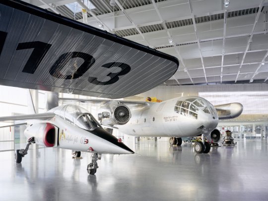 Hangar im Dornier Museum in Friedrichshafen